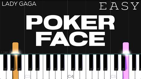 lady gaga poker face live piano